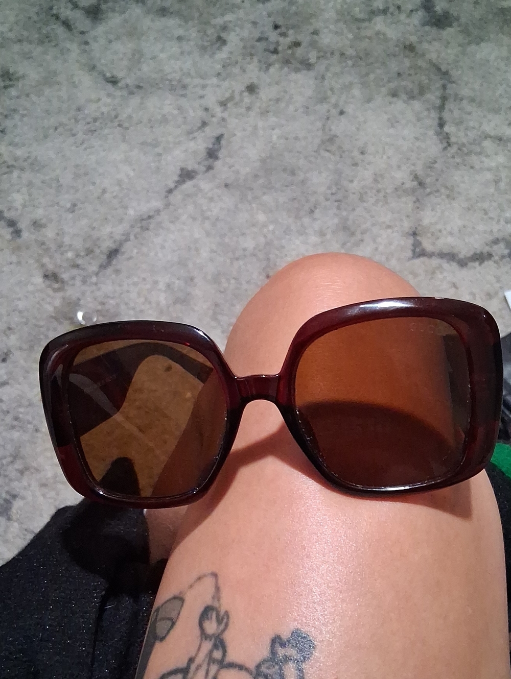 Gucci Oversized Square Sunglasses in Dark Brown